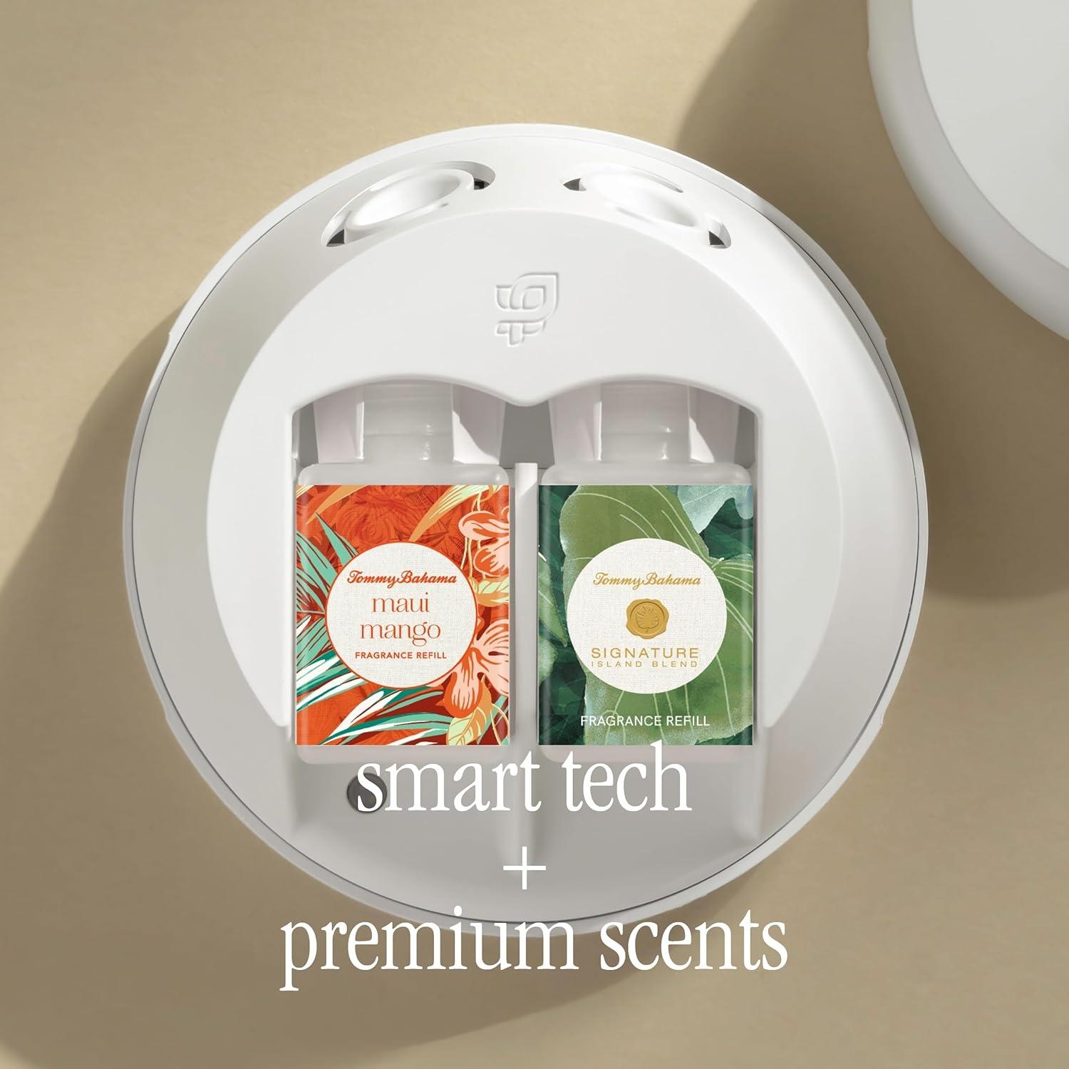 Smart Home Fragrance Diffuser Starter Set - Guy Fox SoHo and Noma Refills - Wi-Fi connected, customizable home scent