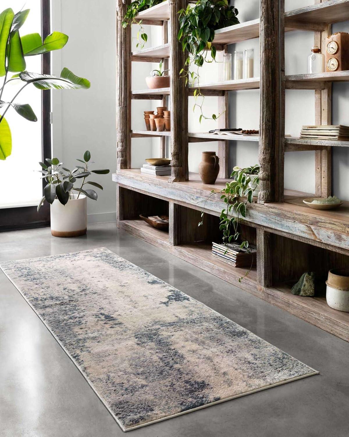 Loloi Teagan Natural / Denim 7'-11" x 10'-6" Area Rug