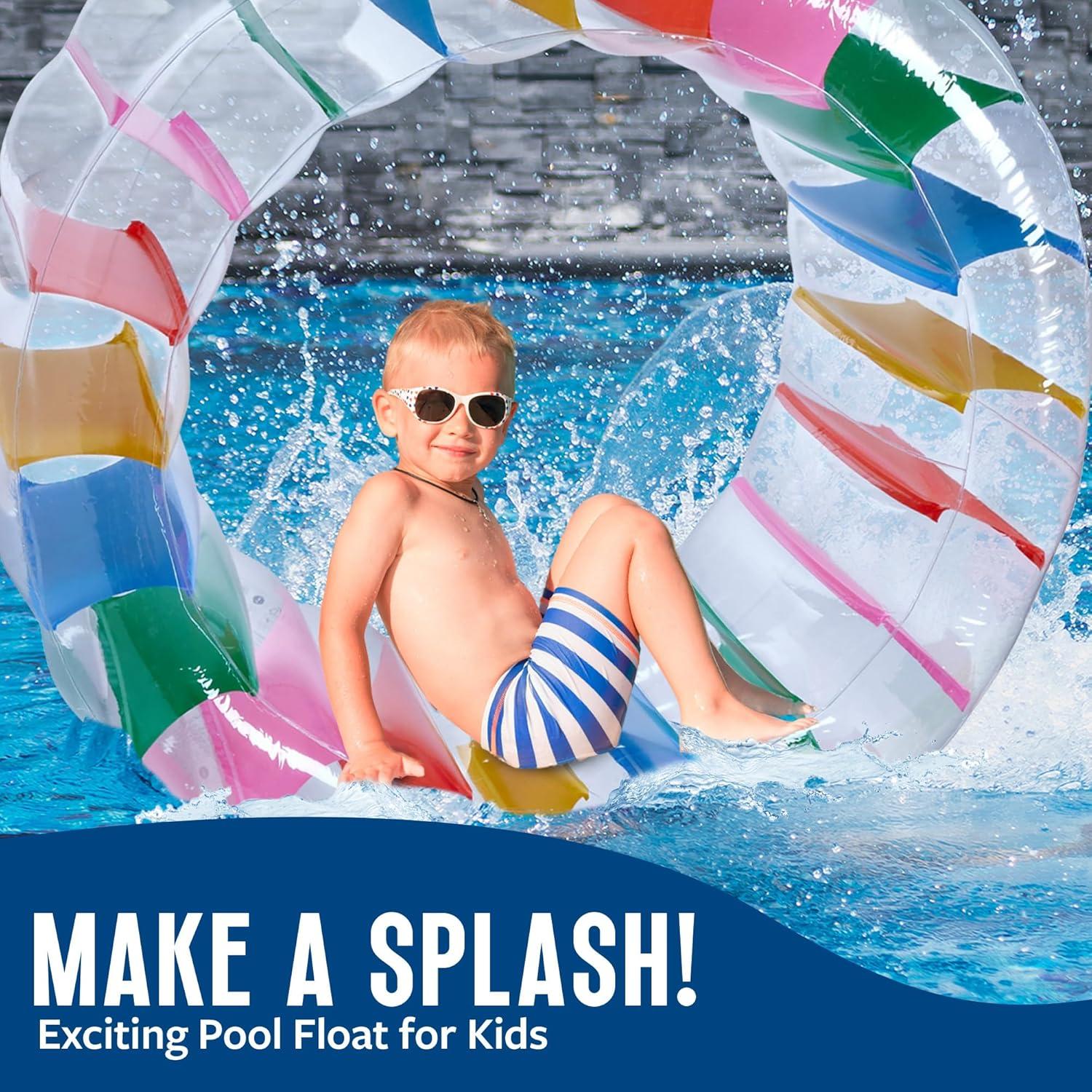 Playbees Giant Inflatable Wheel Roller 65"