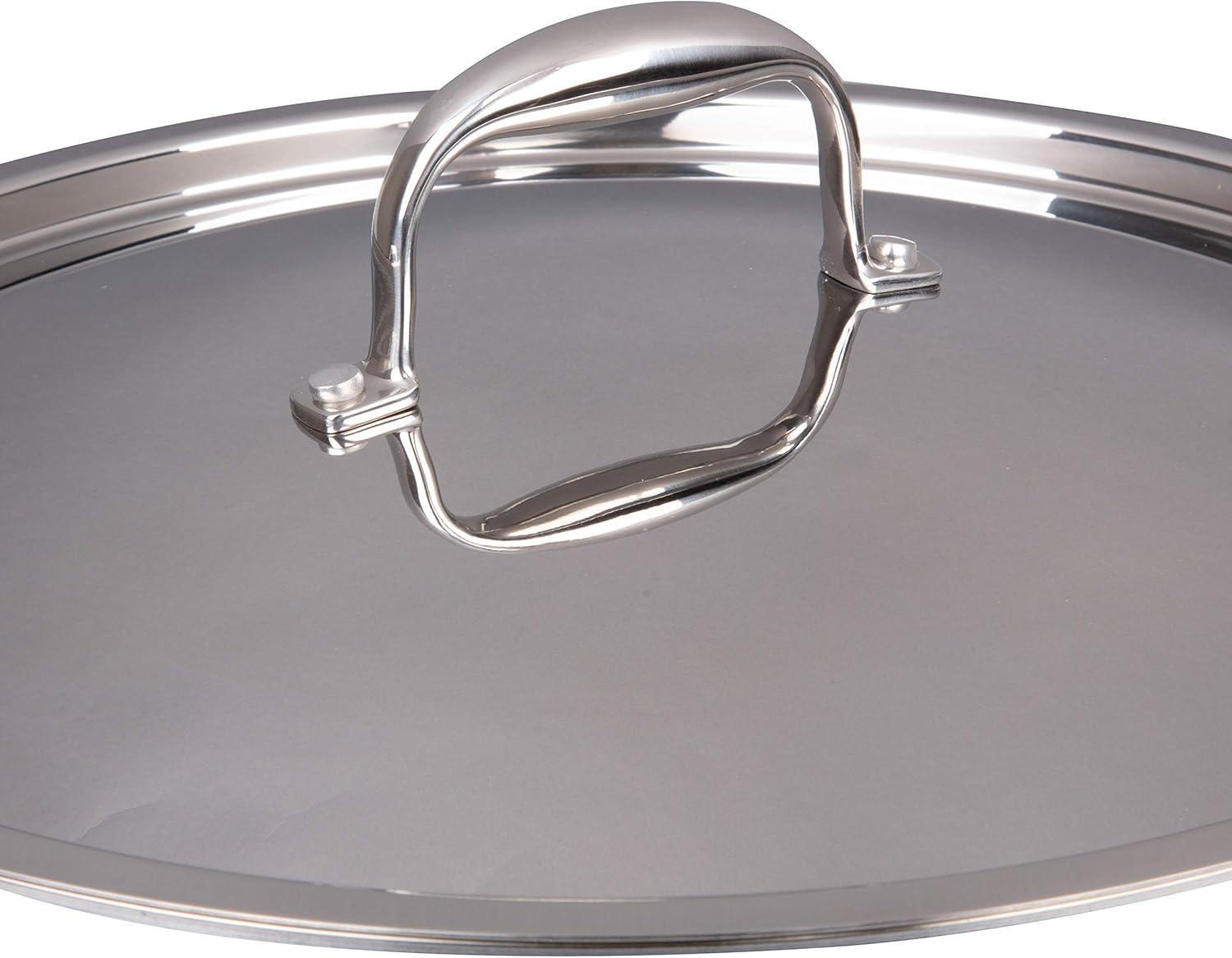 Camerons Stock Pot - Tri-ply 18/10 Professional Grade Induction Ready with Stainless Steel Lid and Stay Cool Handles (16 Quarts) - Great for Thanksgiving Turkey & Feasts