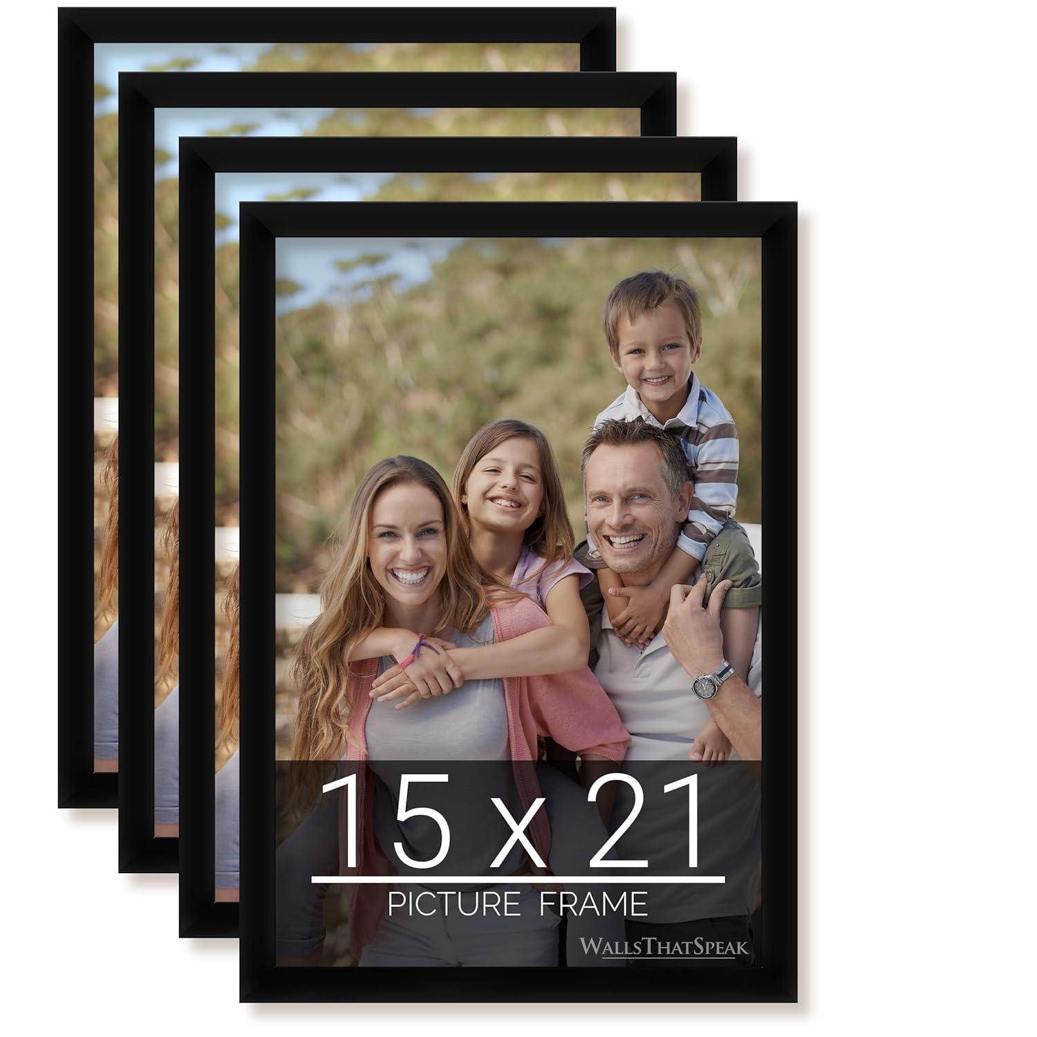WallsThatSpeak Black Picture Frame - Set of 4 (Set of 4)