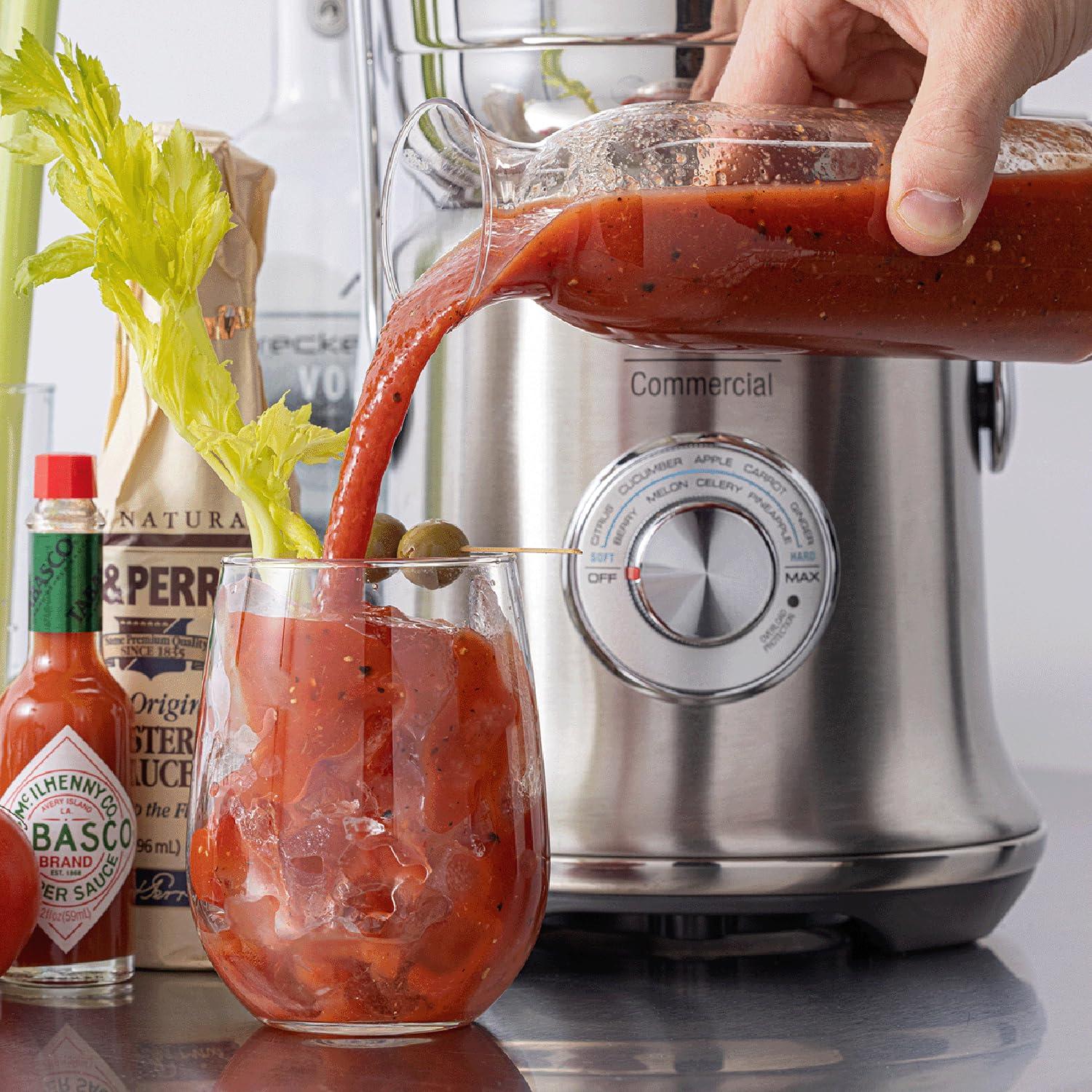 XL Stainless Steel Electric Centrifugal Juicer with Variable Speed