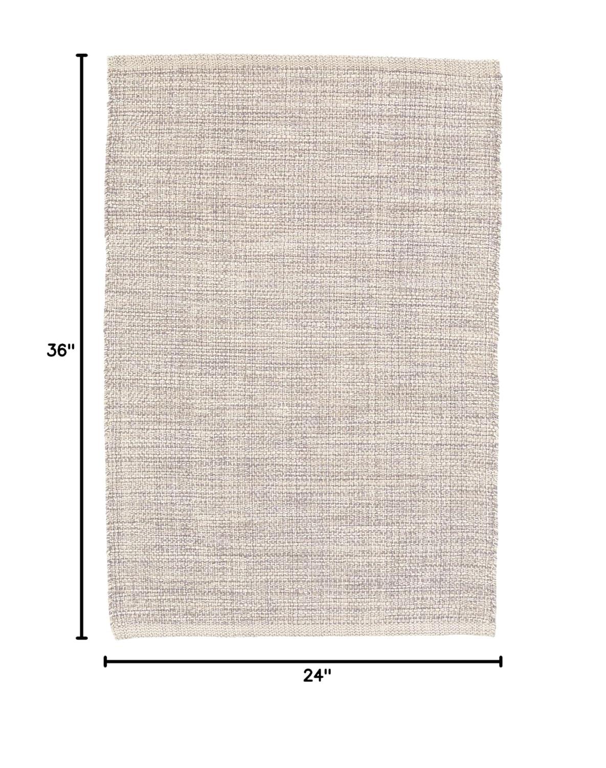 Marled Indigo Handwoven Cotton Rug