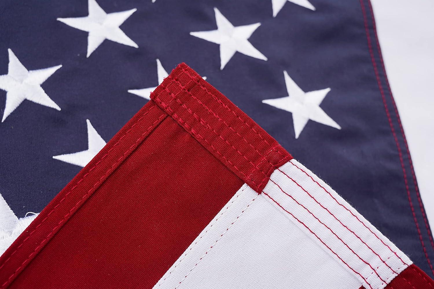 American flag USA flag 3x5FT-Embroidered Stars Flag Double Stitched Sewn Stripes Outdoors Indoors Heavy Duty flag Brass Grommets Banner