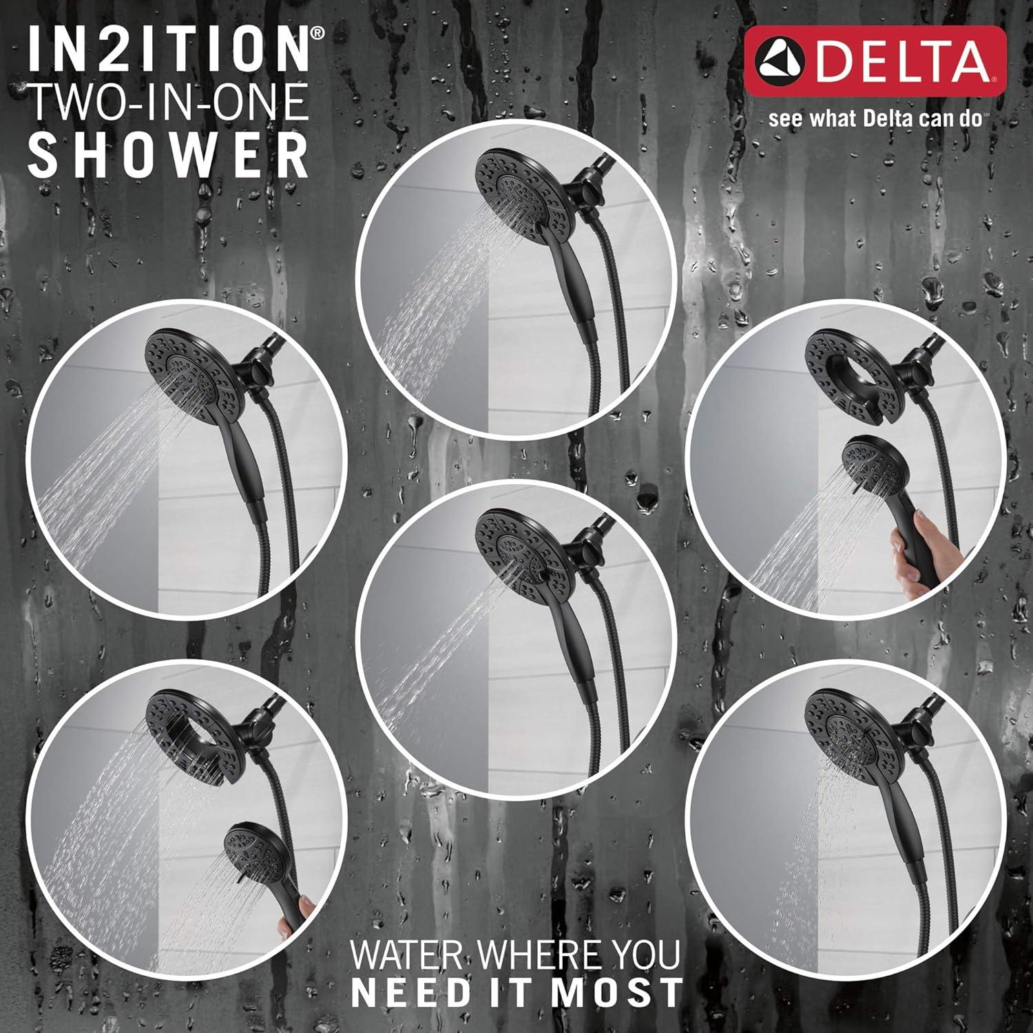 Arvo Single-Function Shower Faucet Set, Shower Trim Kit with In2ition Dual Shower Head and Valve