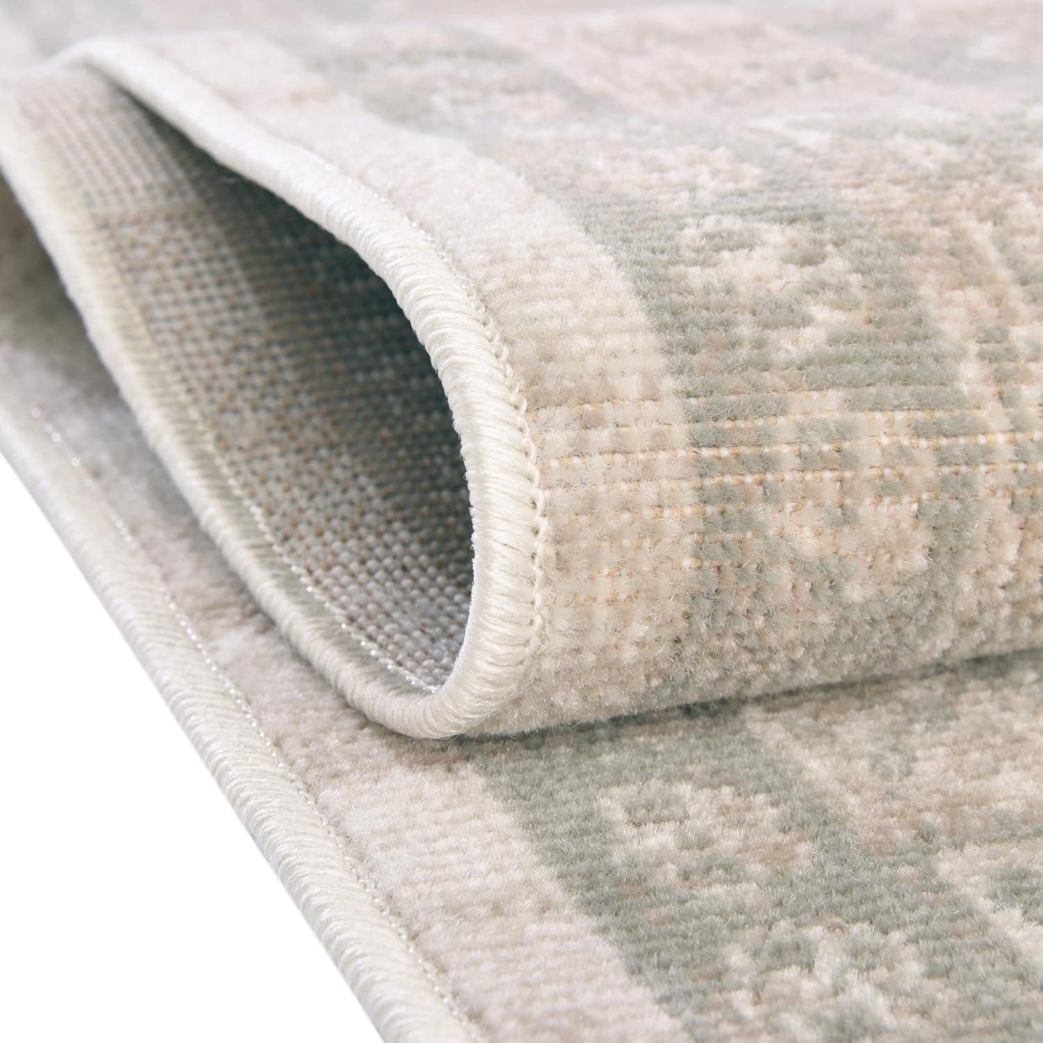 Unique Loom Whitney Collection Area Rug - Geneva (9' 10" x 14' 1" Rectangle Mink/Light Brown)
