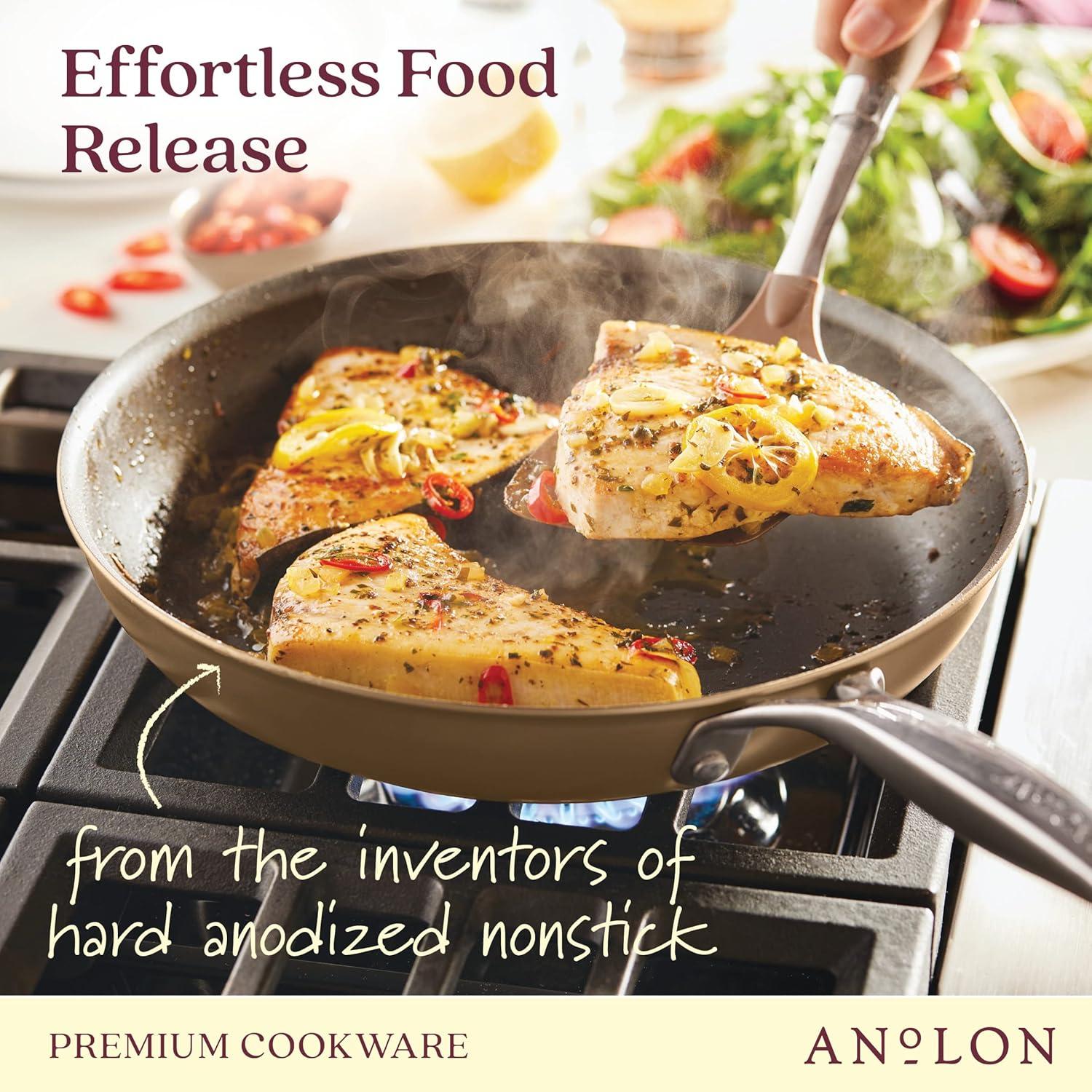 Anolon Ascend Hard Anodized Nonstick Frying Pan / Skillet, Induction Compatible