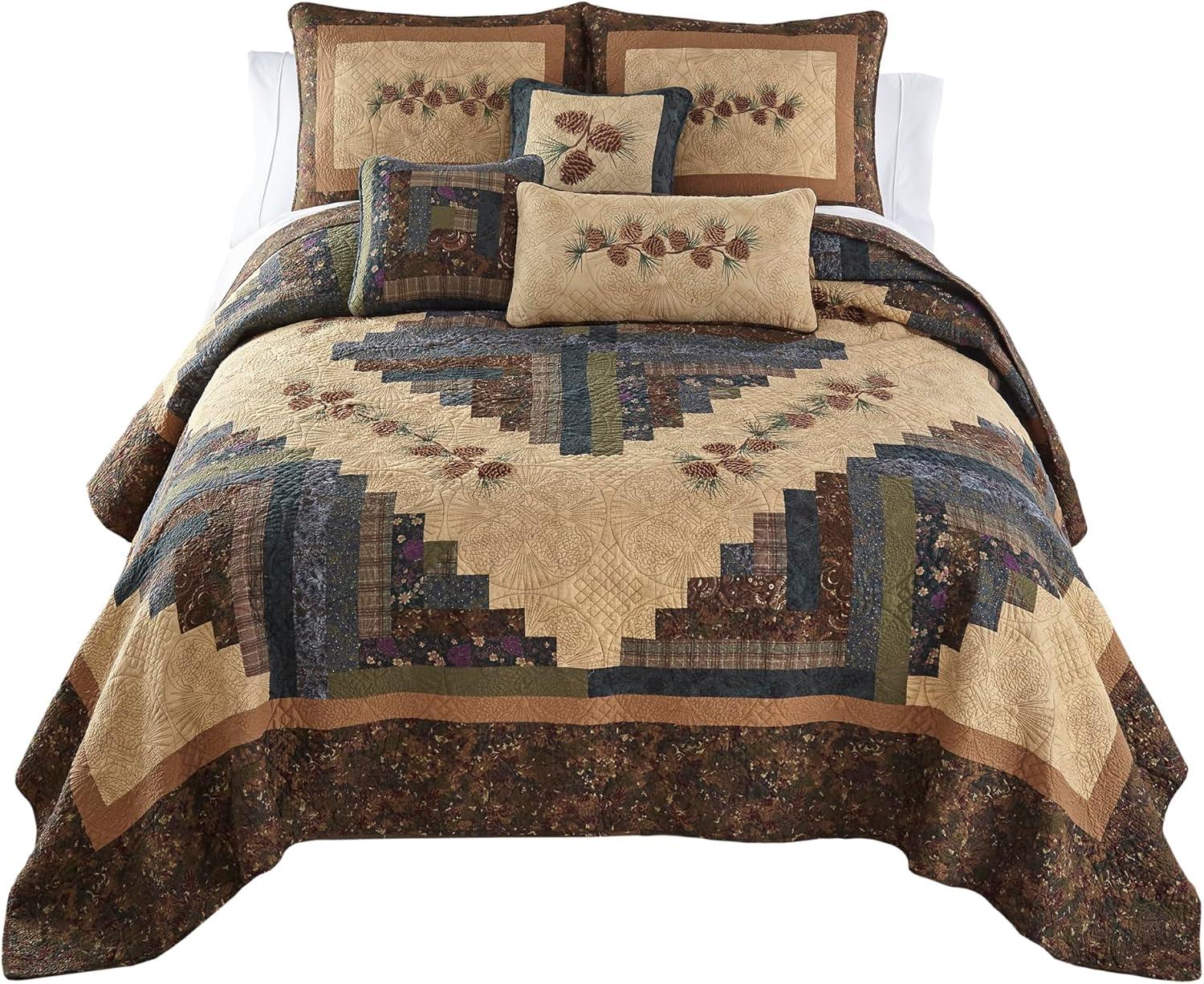 Donna Sharp CabinRaising Pine Cone Quilt