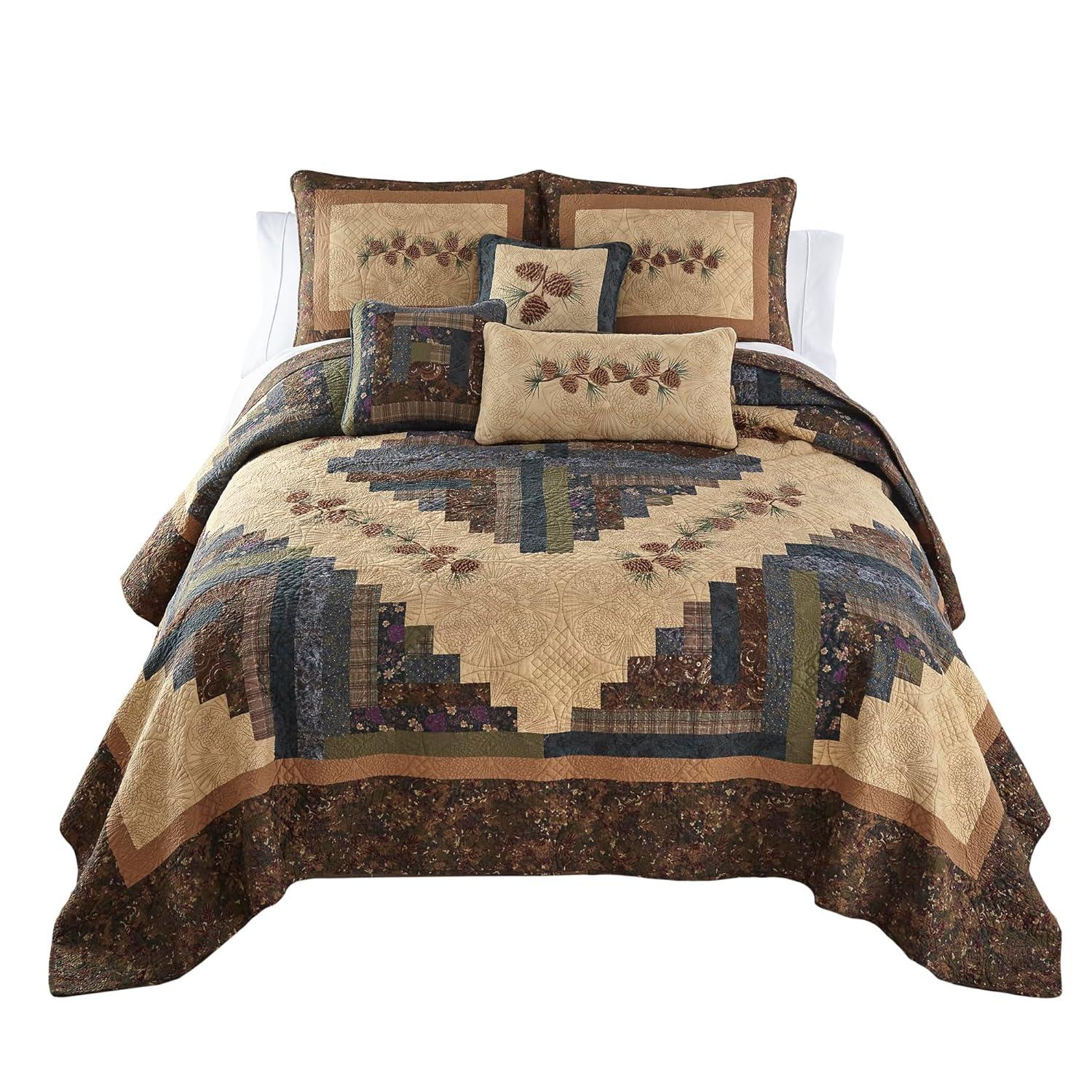 Donna Sharp CabinRaising Pine Cone Quilt