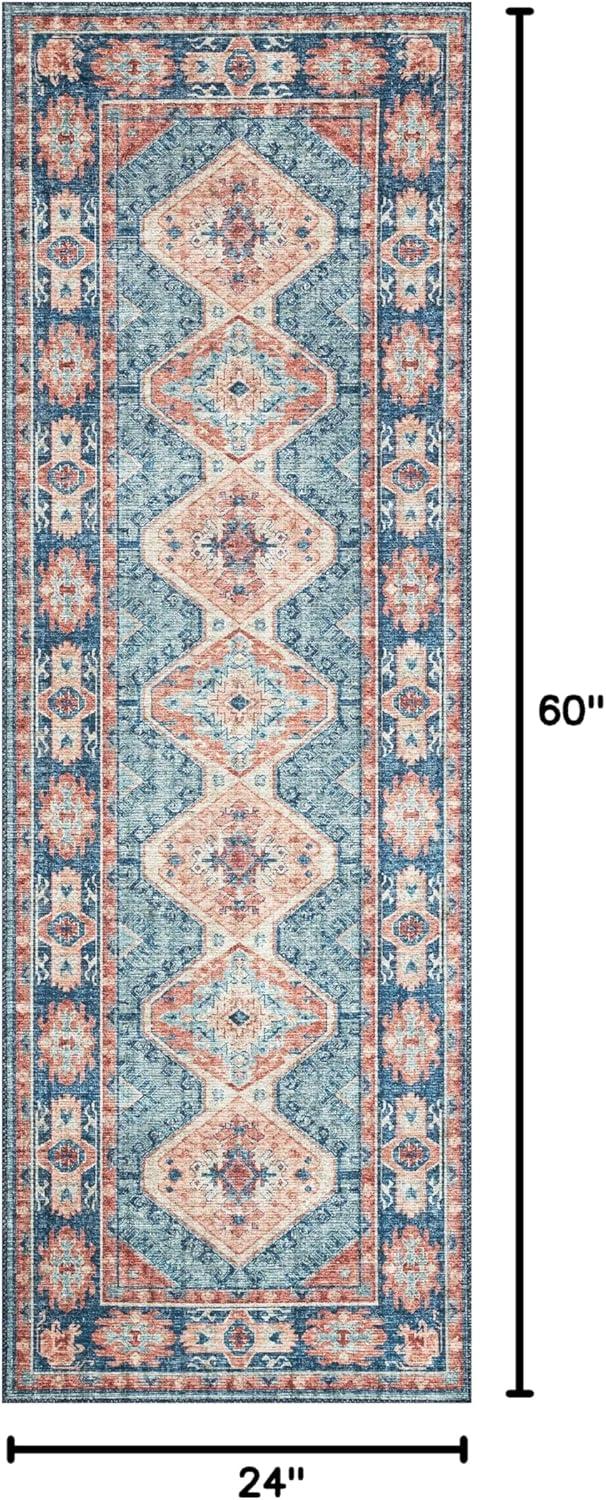 Loloi II Skye Oriental Turquoise / Terracotta Area Rug