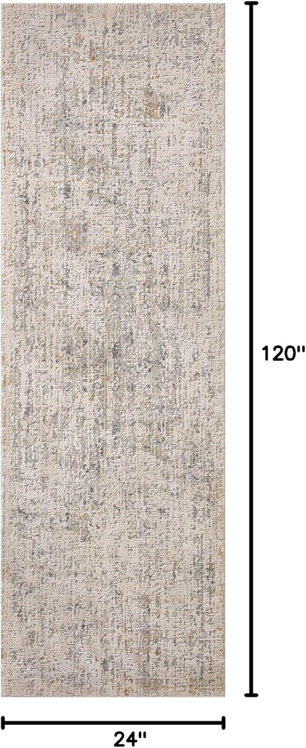 Sand and Sky Wool Synthetic 2'-7" x 10'-0" Runner Rug