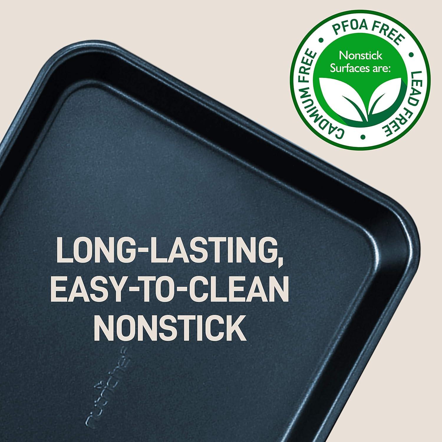 NutriChef 2 Piece Non-Stick Cookie Sheet Baking Pans