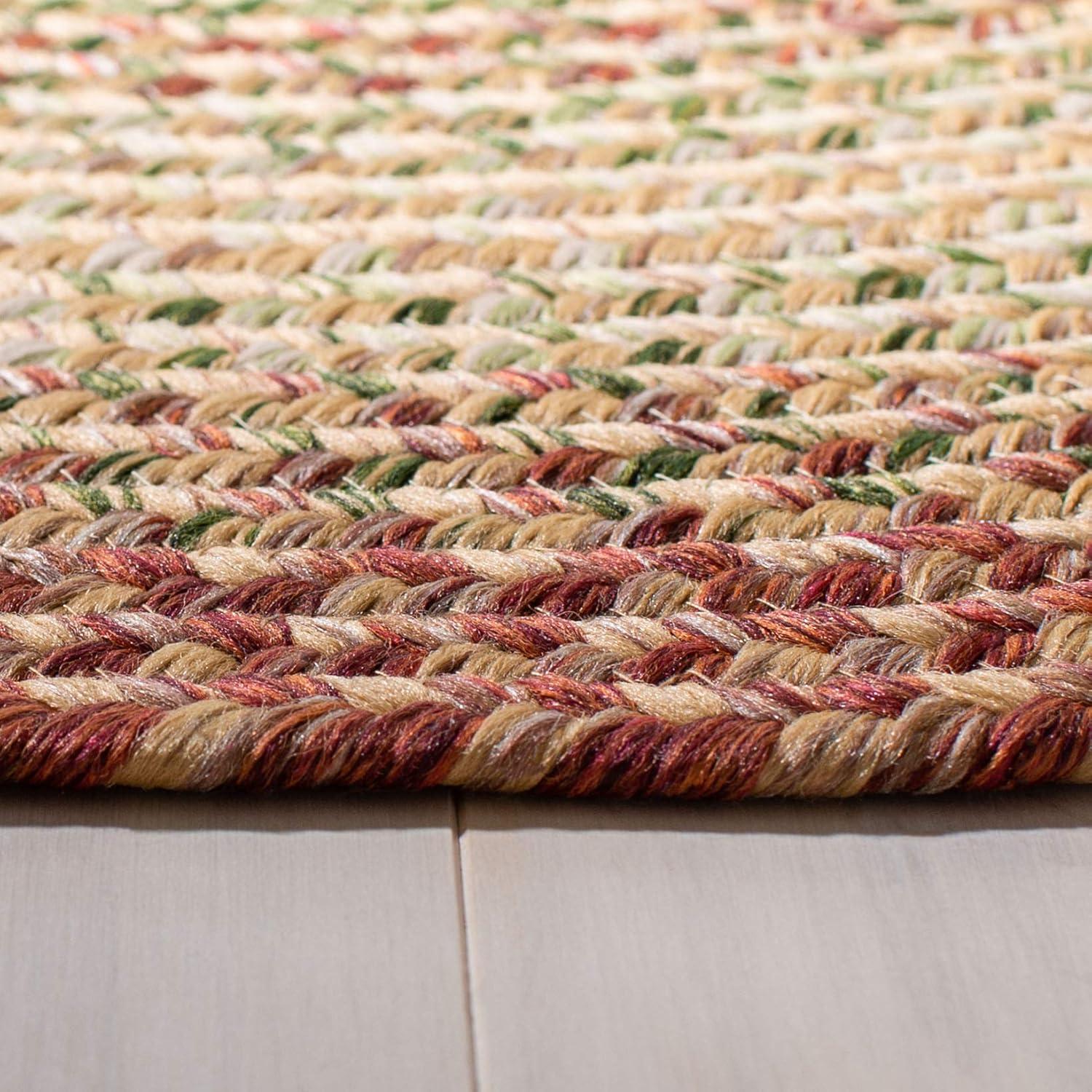 Braided BRD303 Hand Woven Area Rug - Rust/Multi - 4'x6' - Safavieh.
