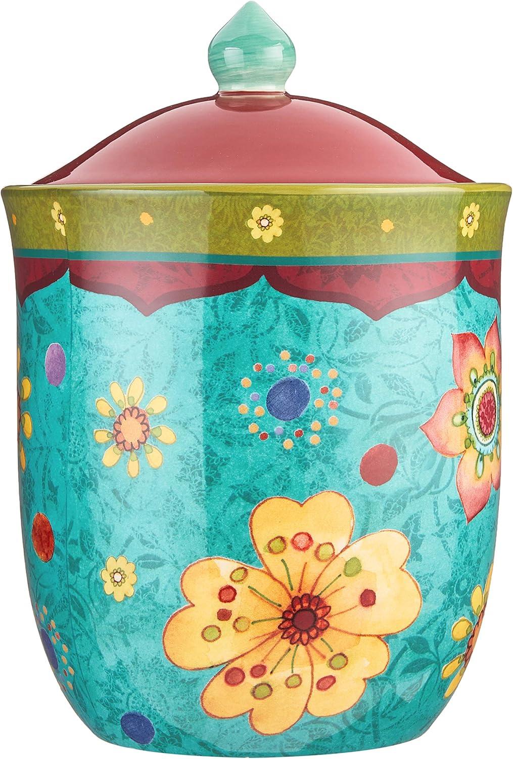 Tunisian Sunset Multicolor Ceramic Canister Set