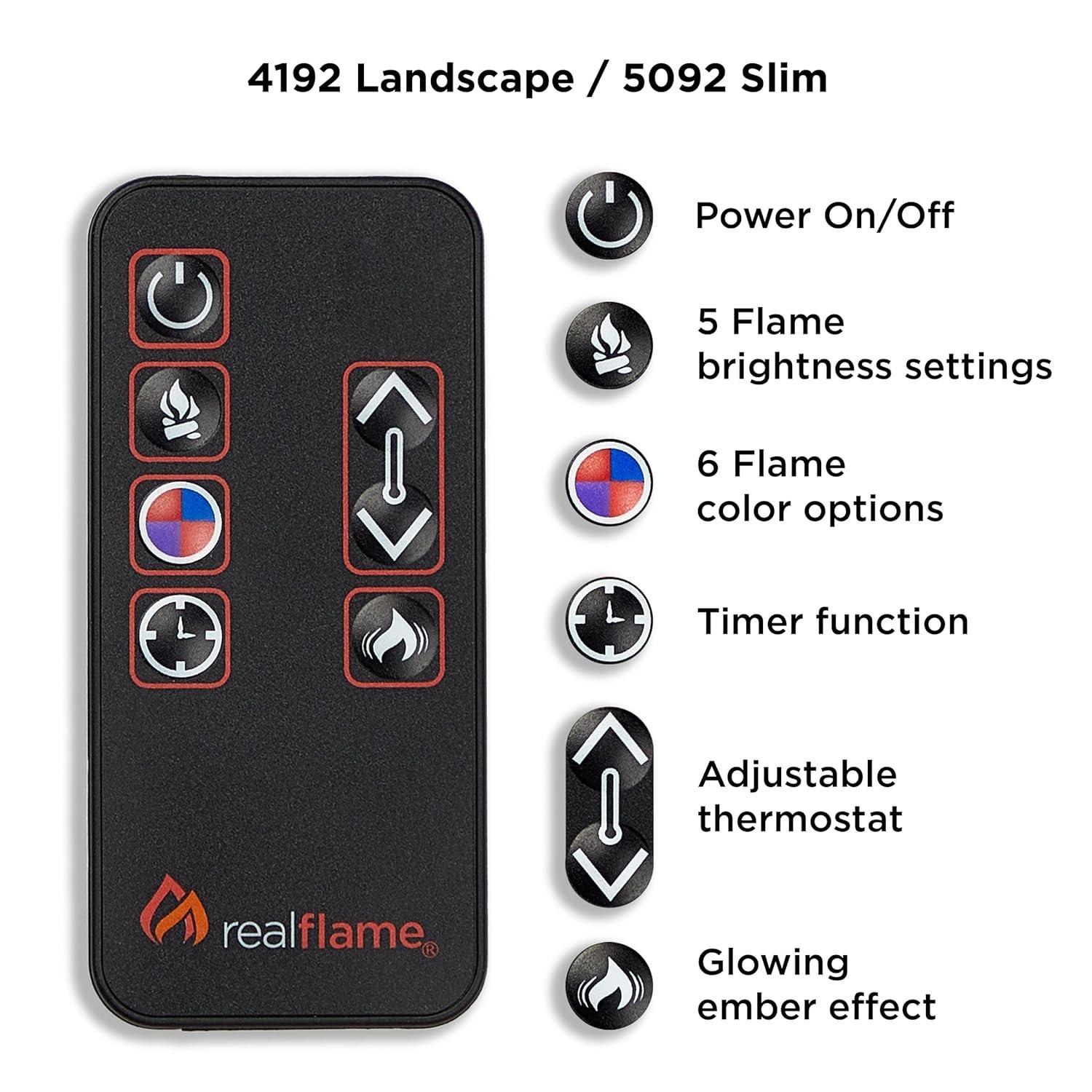 Real Flame Bristow 66" Landscape Electric Fireplace by Real Flame