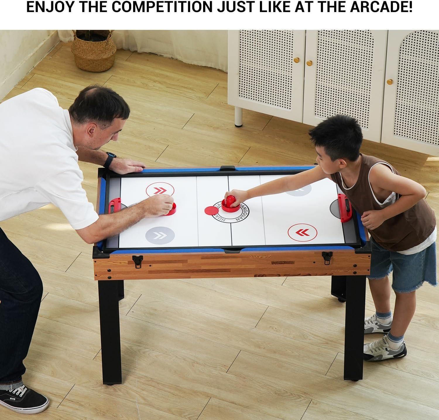 Tallo 48'' 4-in-1 Multi-Game Table with Foosball, Air Hockey, Pool, and Table Tennis