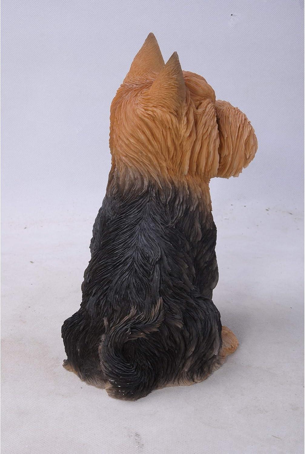 Hi-Line Gift Ltd. Sitting Yorkshire Terrier Dog Statue