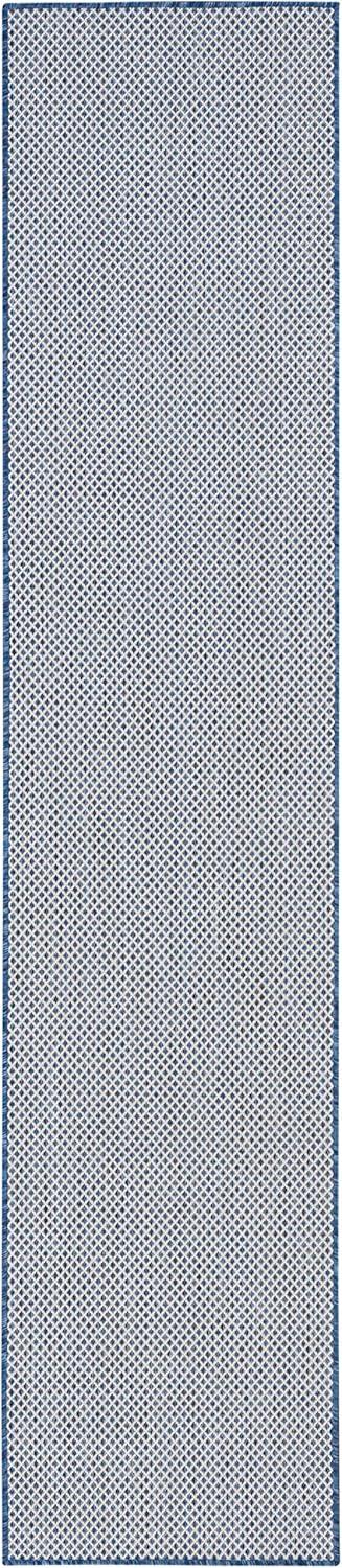 Nourison Courtyard COU01 Indoor/outdoor Area Rug - Ivory Blue 8' x 10'