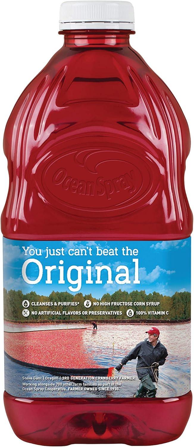 Ocean Spray Cranberry Cocktail Drink with Calcium, 64-Ounce Bottles (Pack of 8)