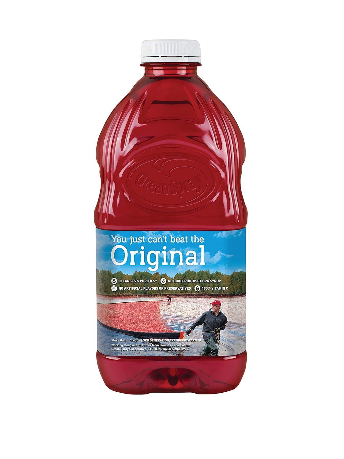 Ocean Spray Cranberry Cocktail Drink with Calcium, 64-Ounce Bottles (Pack of 8)