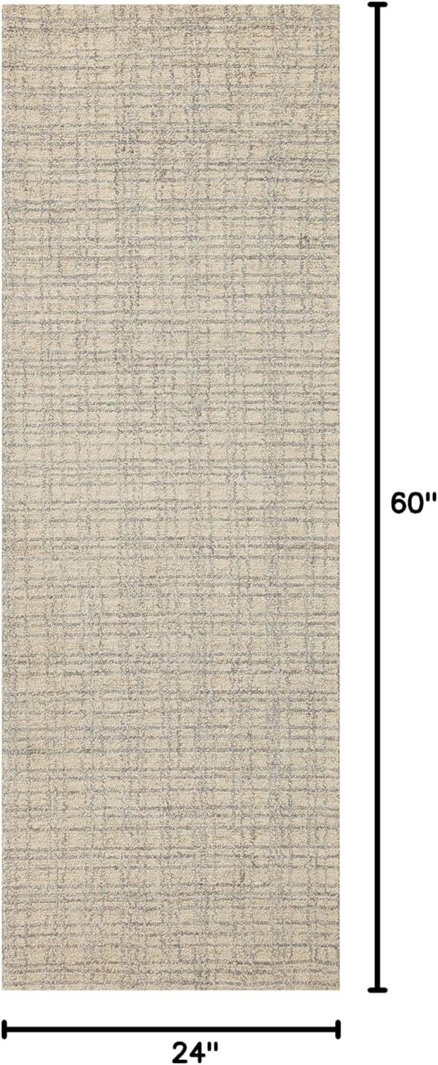 Chris Loves Julia x Loloi Polly Checkered Antique/Mist Area Rug