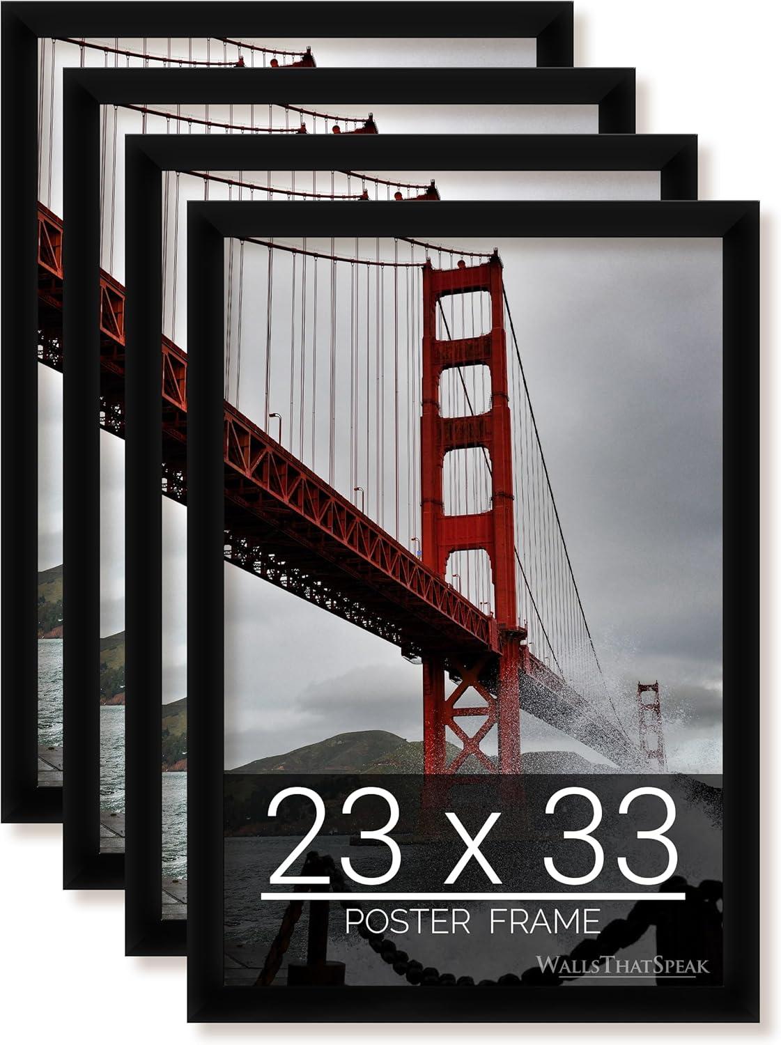 WallsThatSpeak Black Picture Frame - Set of 4 (Set of 4)