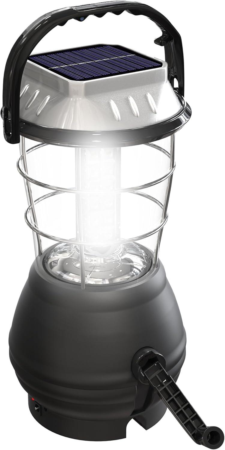 Whetstone Rechargeable Lantern or Battery-Operated LED Light for Camping - Solar Powered Lantern