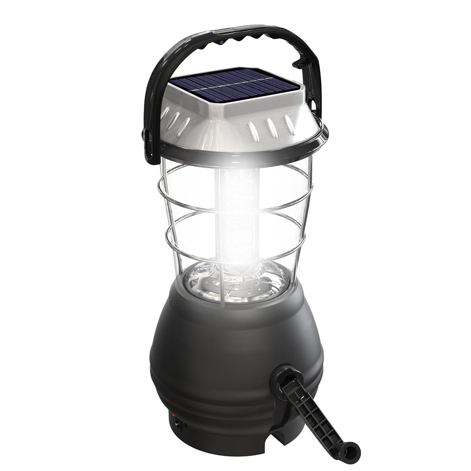Whetstone Whetstone Rechargeable Lantern or Battery-Operated LED Light for Camping - Solar Powered Lantern