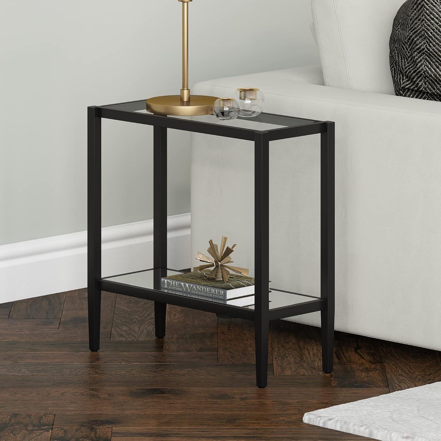 Glass Top End Table