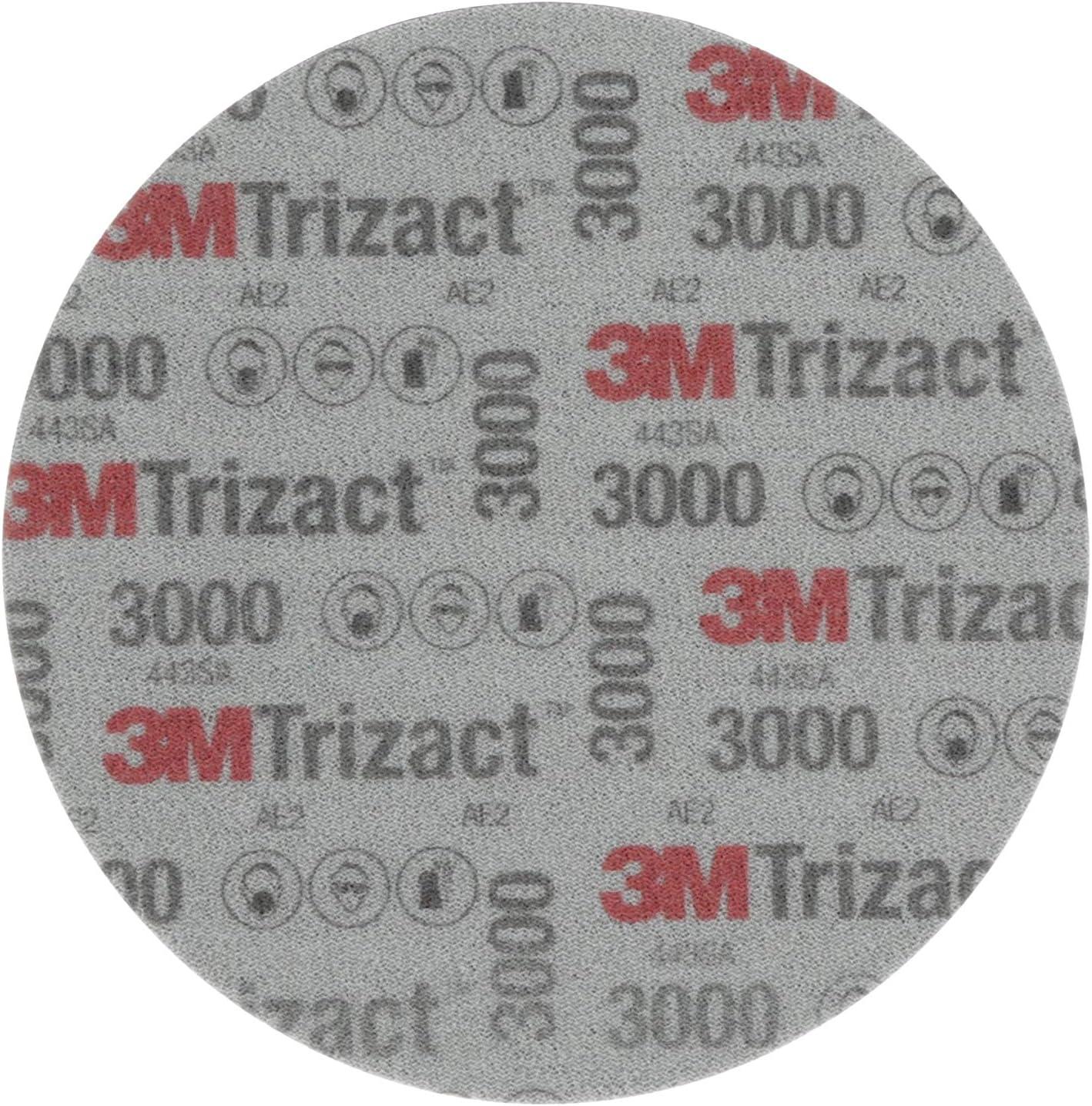 3M Trizact Hookit Foam Disc, 02087, 3 in, P3000, 15 discs per carton