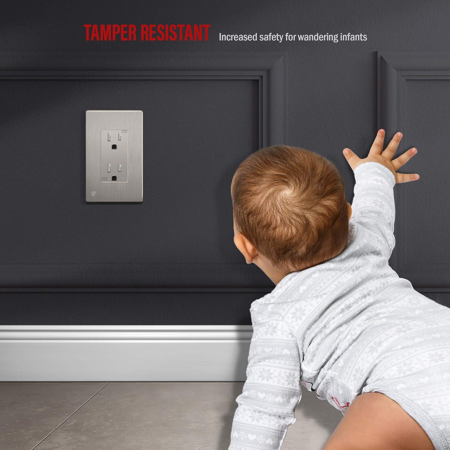 Enerlites No Subject 1 - Gang Rocker Standard Wall Plate