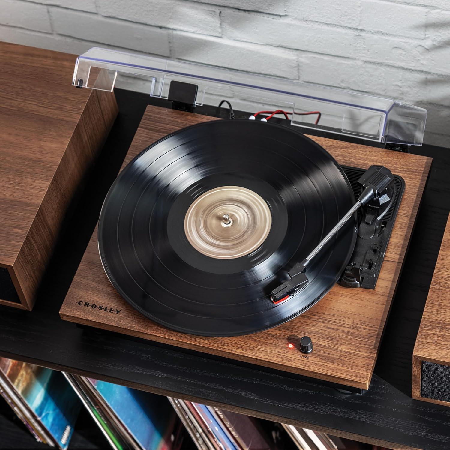 Crosley Riff Bluetooth Vinyl Record Player with Speakers, 3-Speed Turntable, 6 Modular Layouts