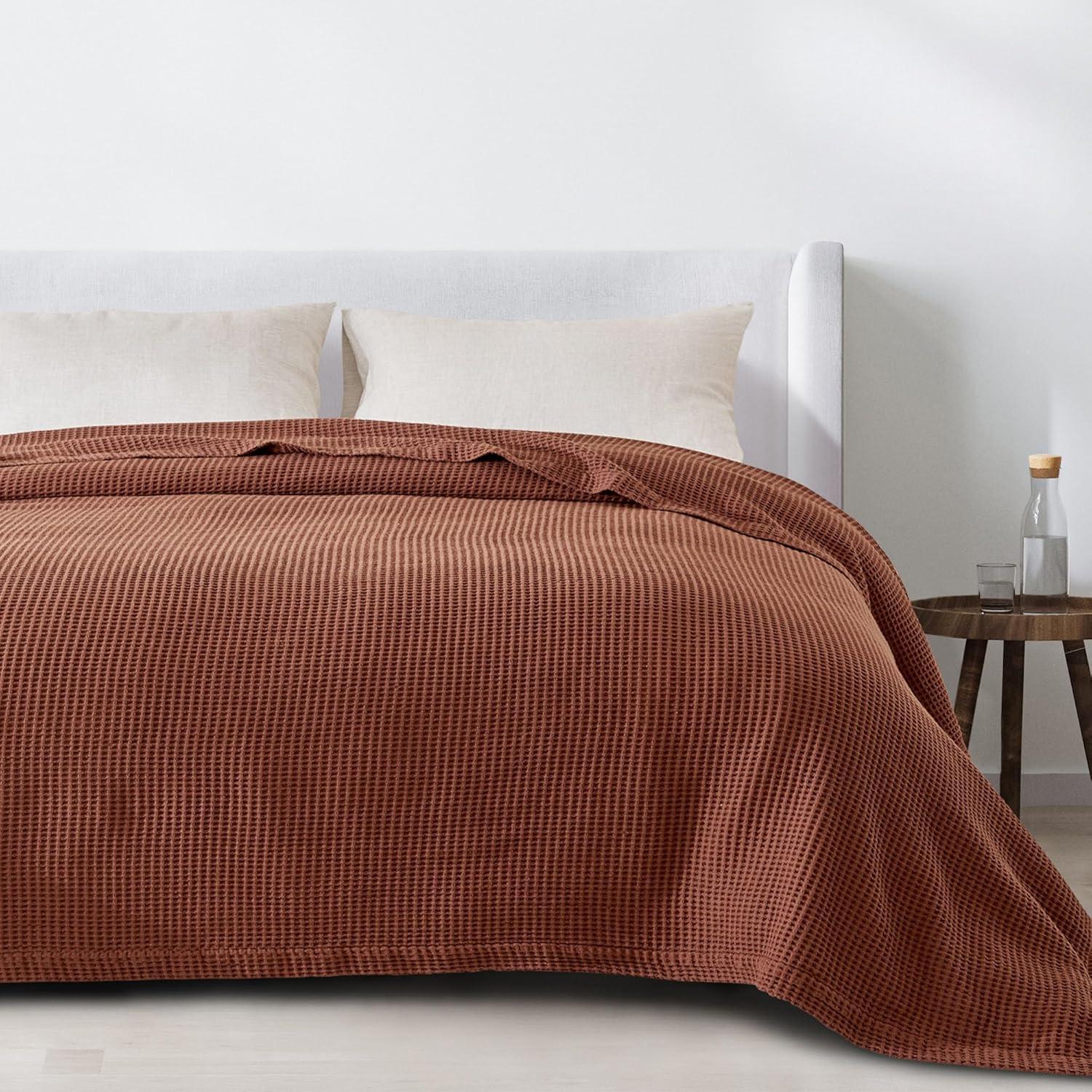 100% Cotton Waffle Weave Blanket