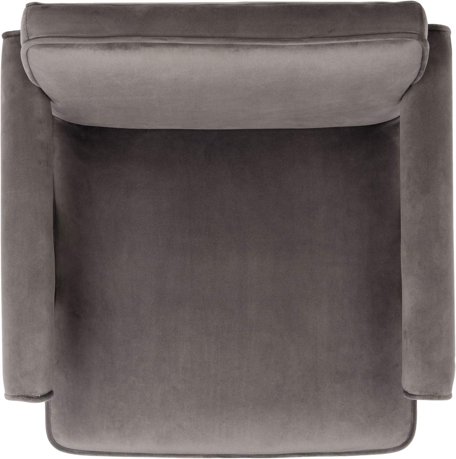 Suri Mid Century Arm Chair - ACH4508 - Dark Grey/Walnut - Safavieh