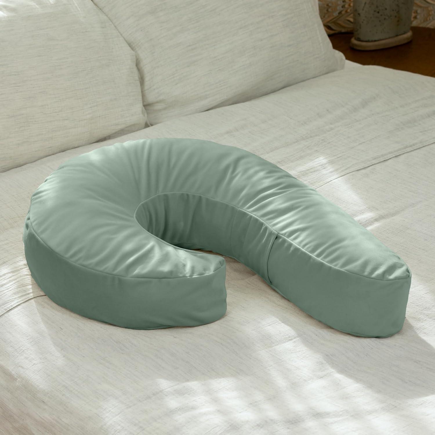 Sage Green Memory Foam Side-Sleeping Snuggle Pillow