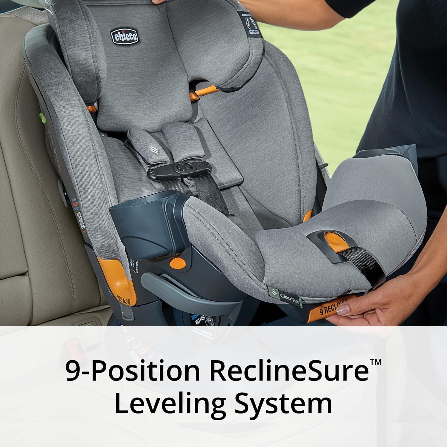 Chicco OneFit ClearTex All-in-One Convertible Car Seat - Slate