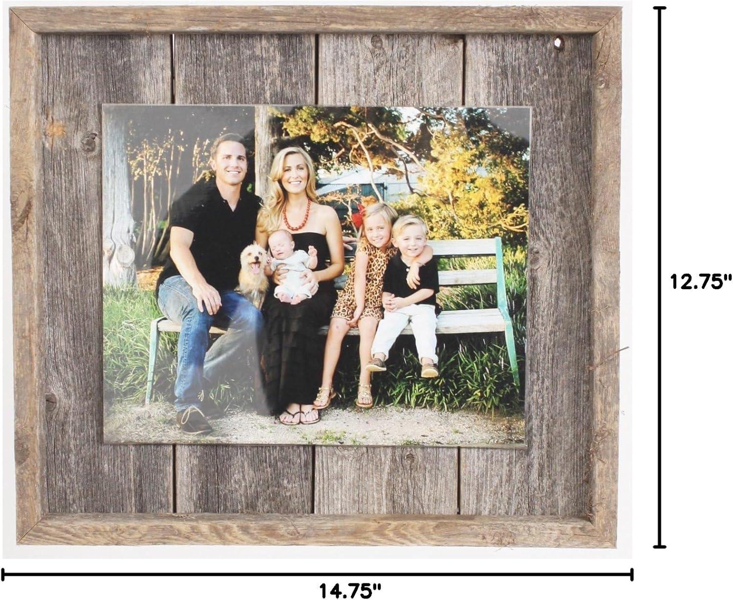 Millwood Pines Nasim Weathered Gray Wood Matte Picture Frame