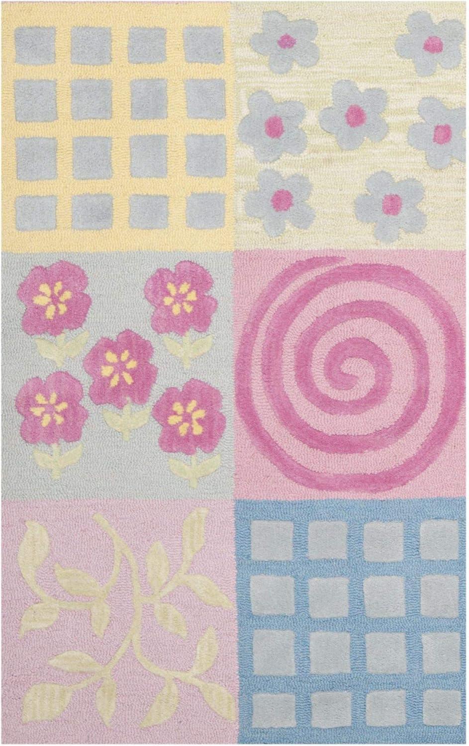 Blue Handmade Tufted Wool Kids Rug, 2' x 3'