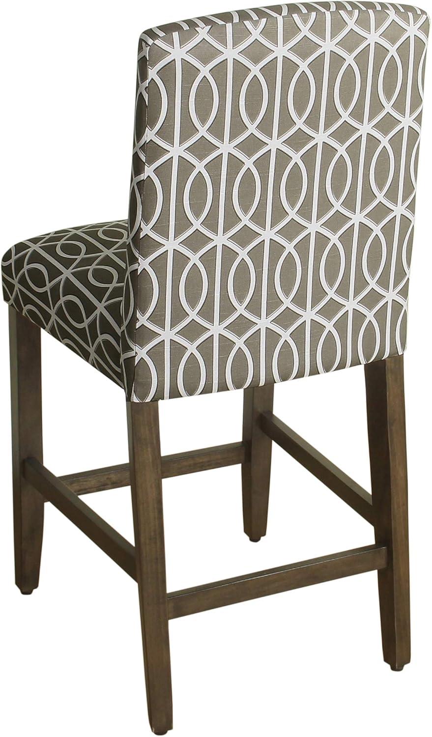 24" Curved Top Counter Height Barstool - HomePop