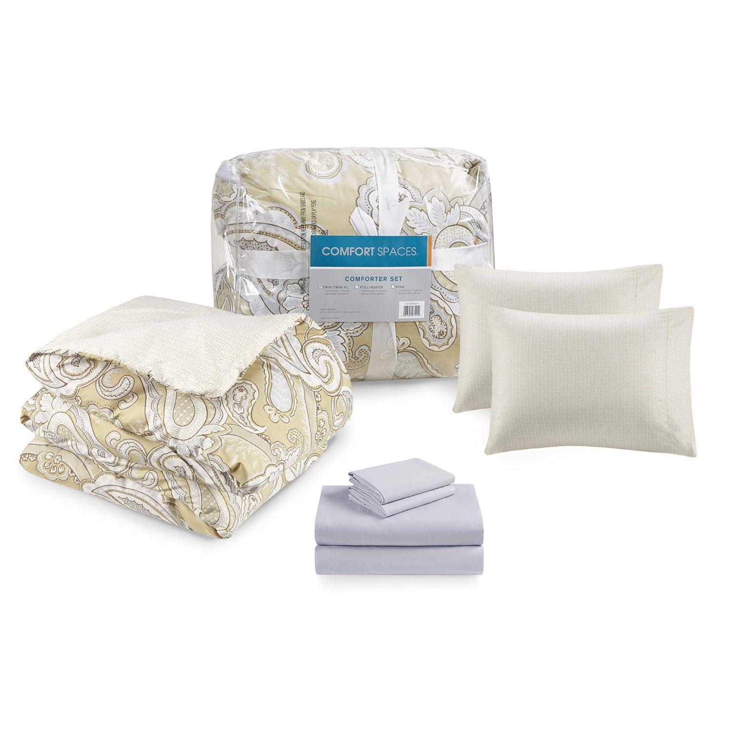 Madison Park Essentials Gracelyn Paisley Print Comforter Set with Sheets