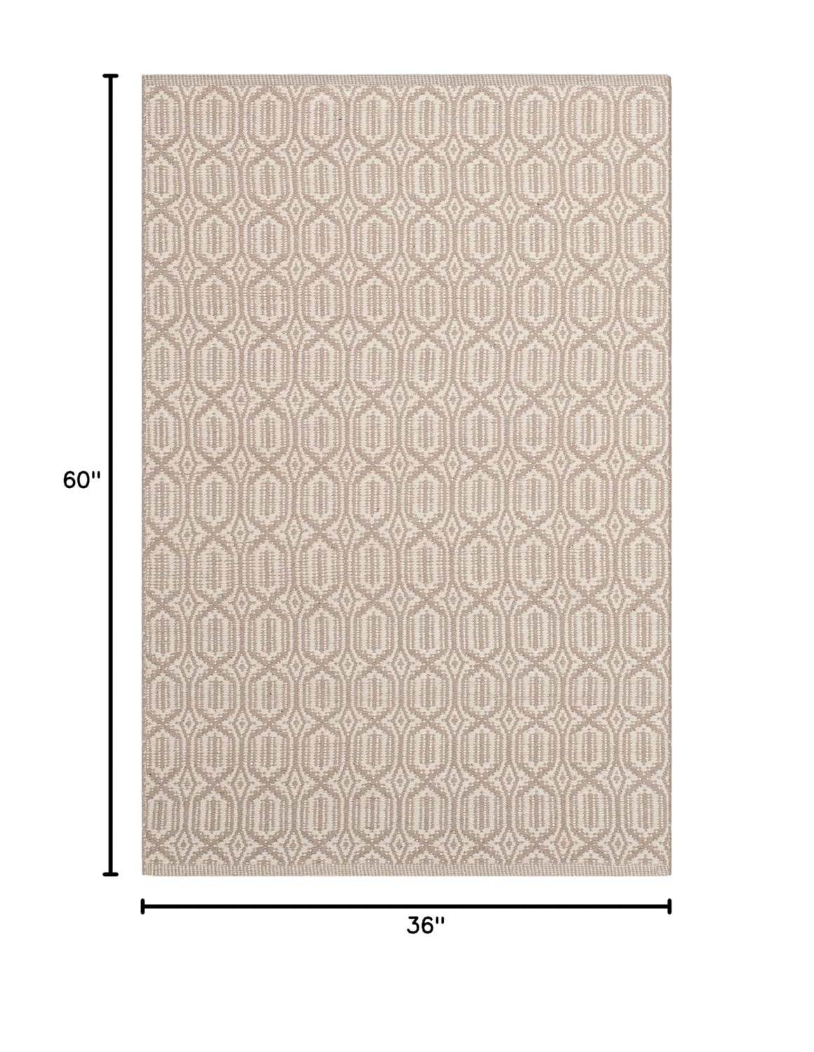 Bester Hand Woven Cotton Geometric Rug