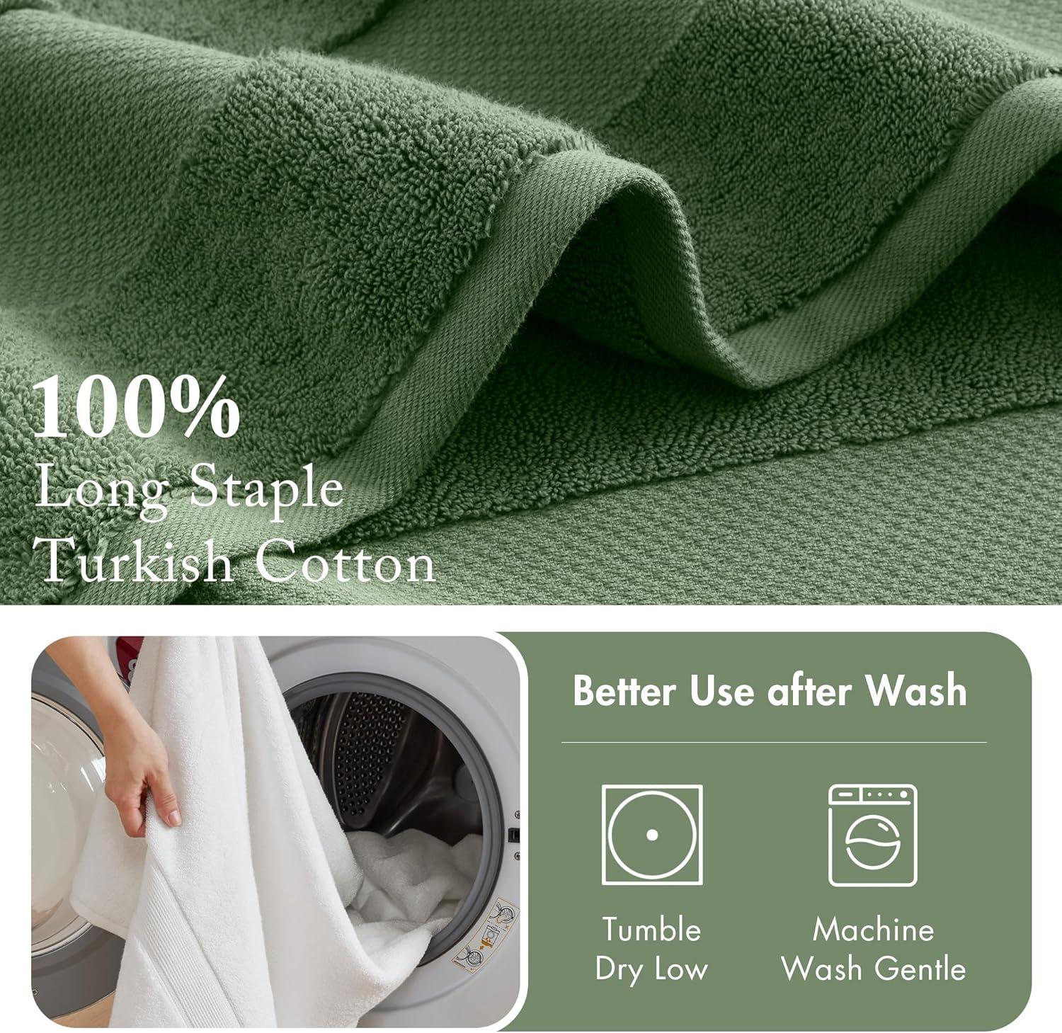 Turkish 100% Cotton Oversized Towel Set