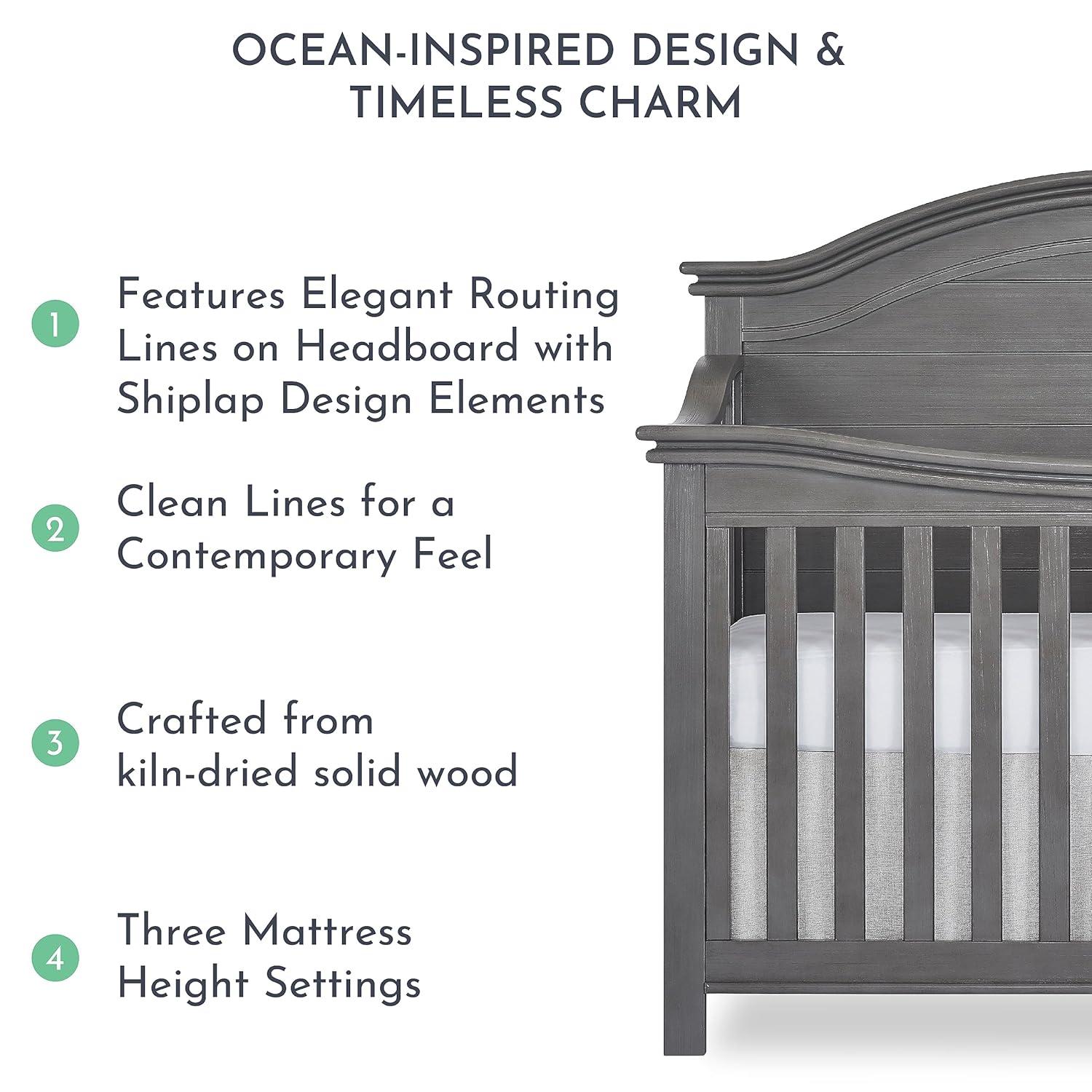Belmar Curve 3-in-1 Convertible Crib