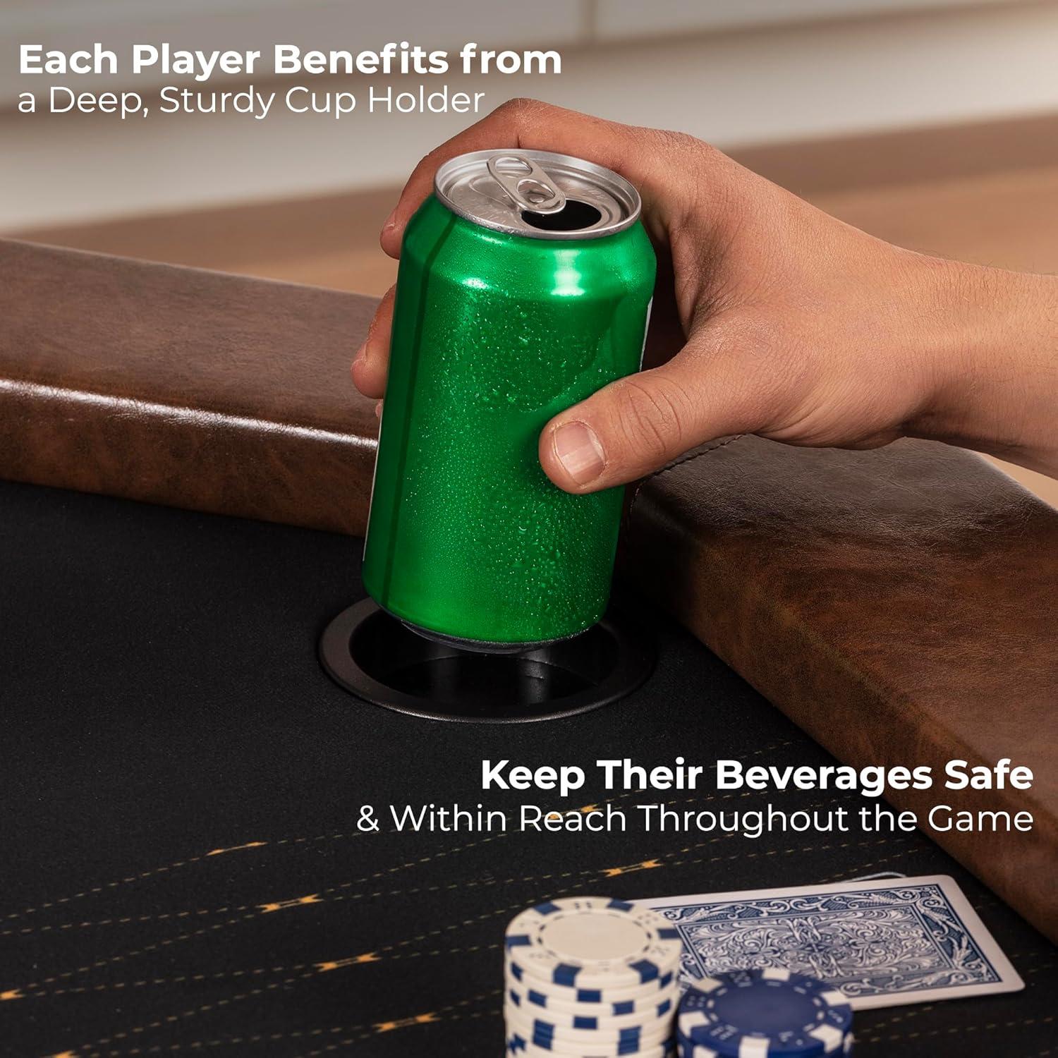 SereneLife Serenelife 49.21'' 8 - Player Poker Table