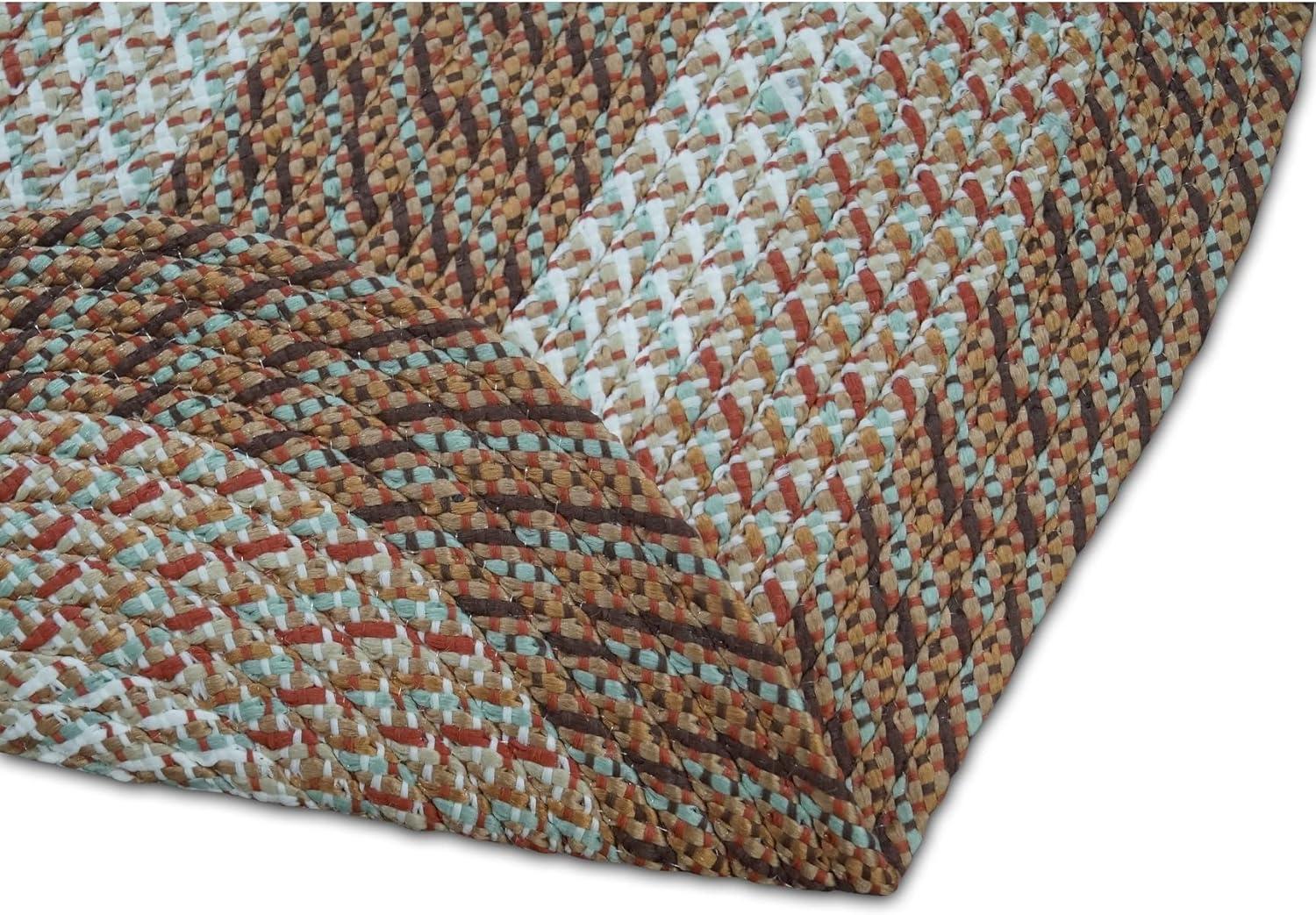 Hunter Stripe Braided Reversible Rug Set in Sophisticated Tones