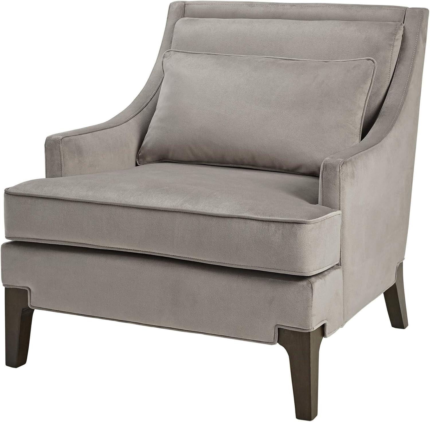 Anna Martha Stewart Anna Velvet Armchair with Lumbar Pillow