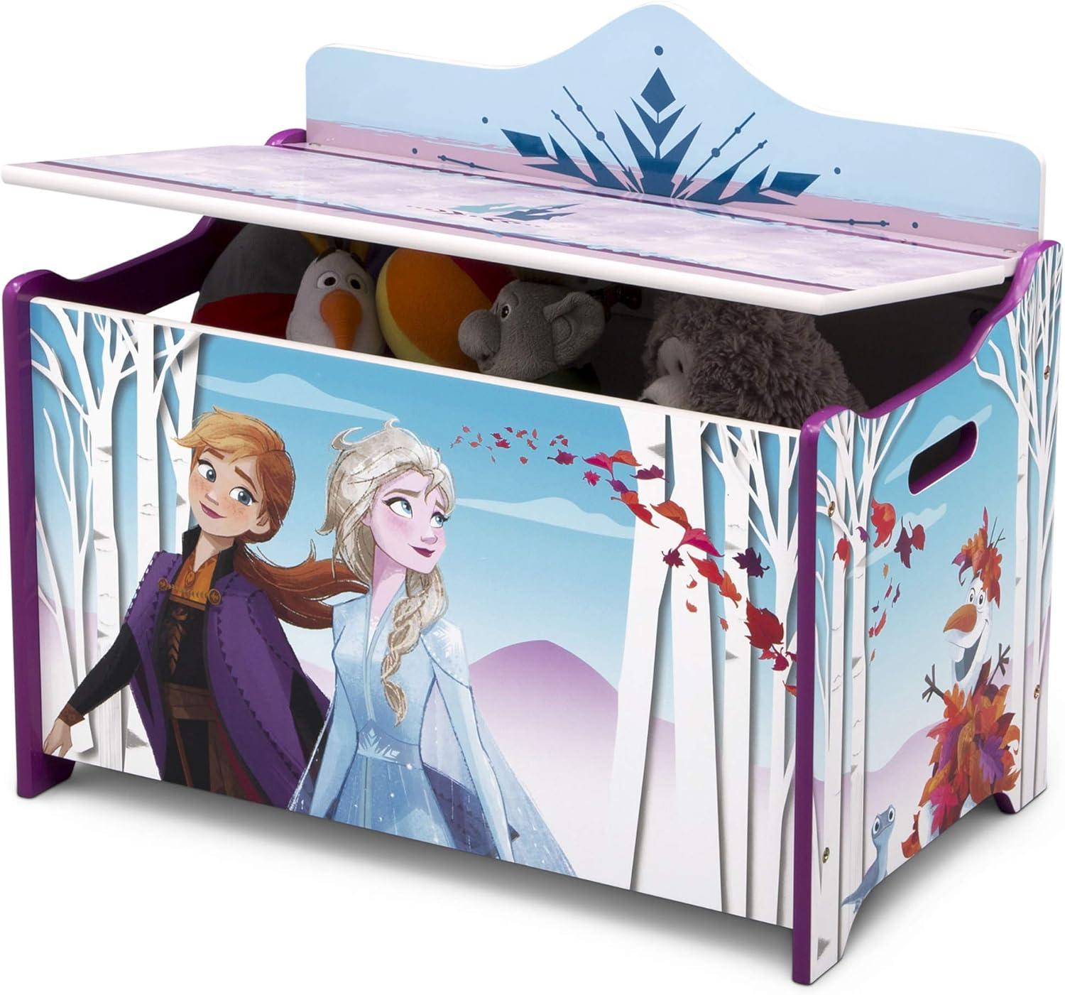 Disney Frozen II Deluxe Toy Box by Delta Children, Greenguard Gold Certified