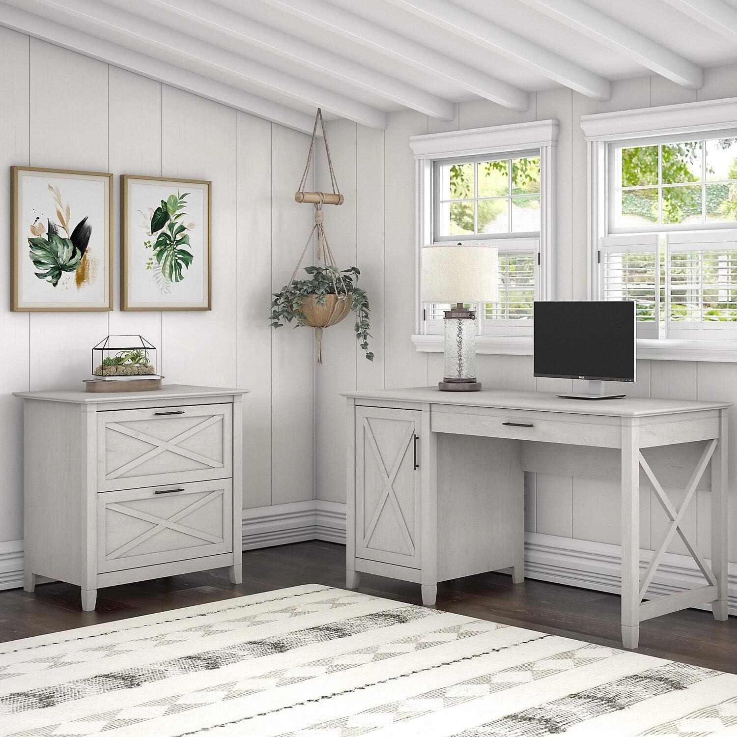 Bush Furniture Salinas Kitchen Pantry Cabinet with Doors, Ash Brown