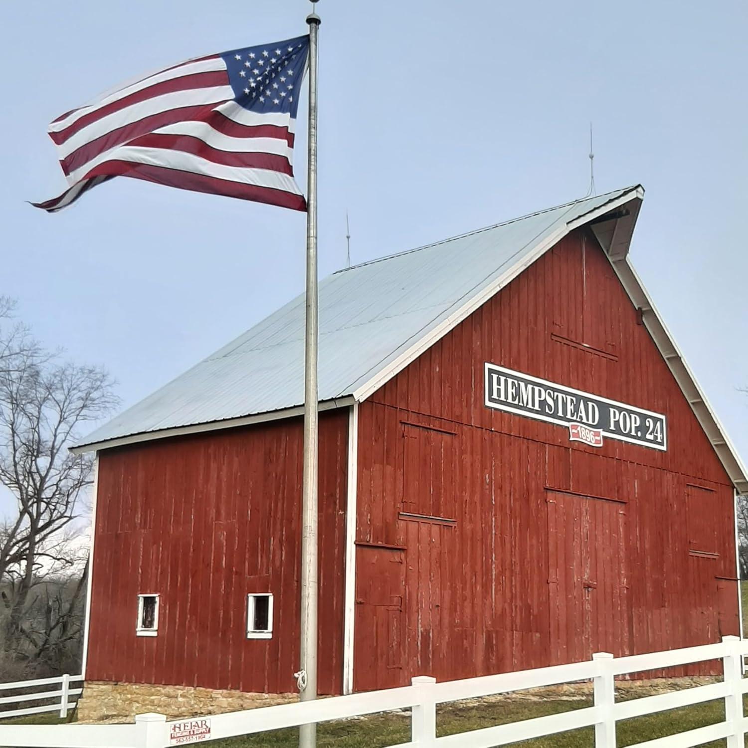 Heavy Duty 5x8 American Flag with Embroidered Stars