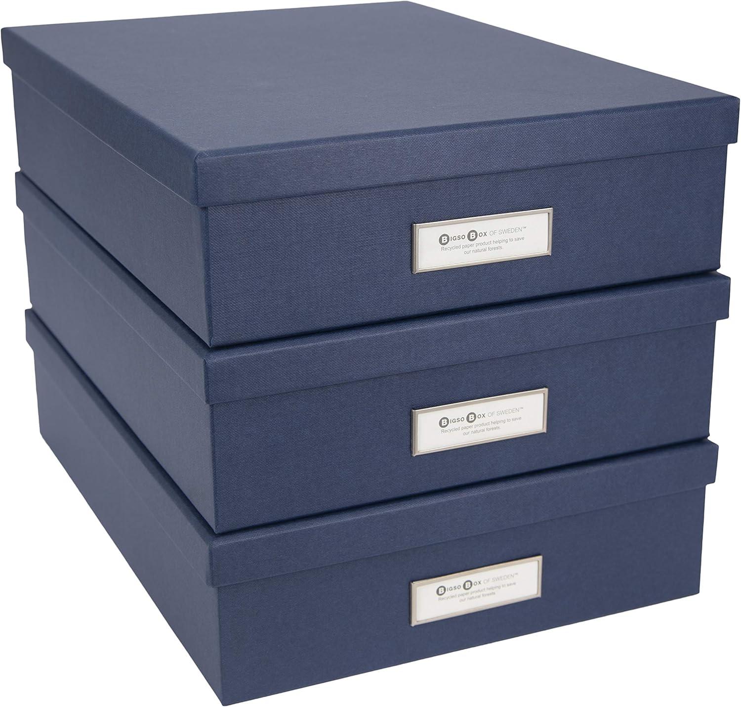 Bigso Oskar Document/Letter Box, Navy